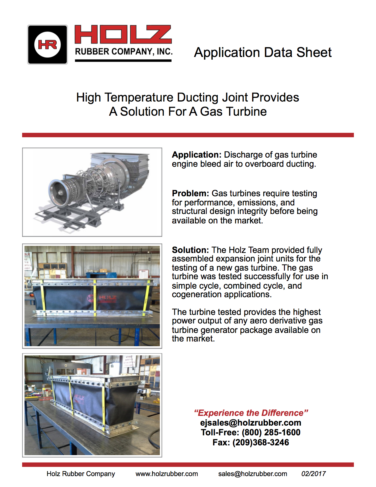  High Temperature Ducting Joint Provides A Solution For A Gas Turbine