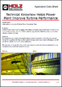 Holz Rubber Application Data Sheet Technical Knowhow Helps Power Plant Improve Turbine Performance